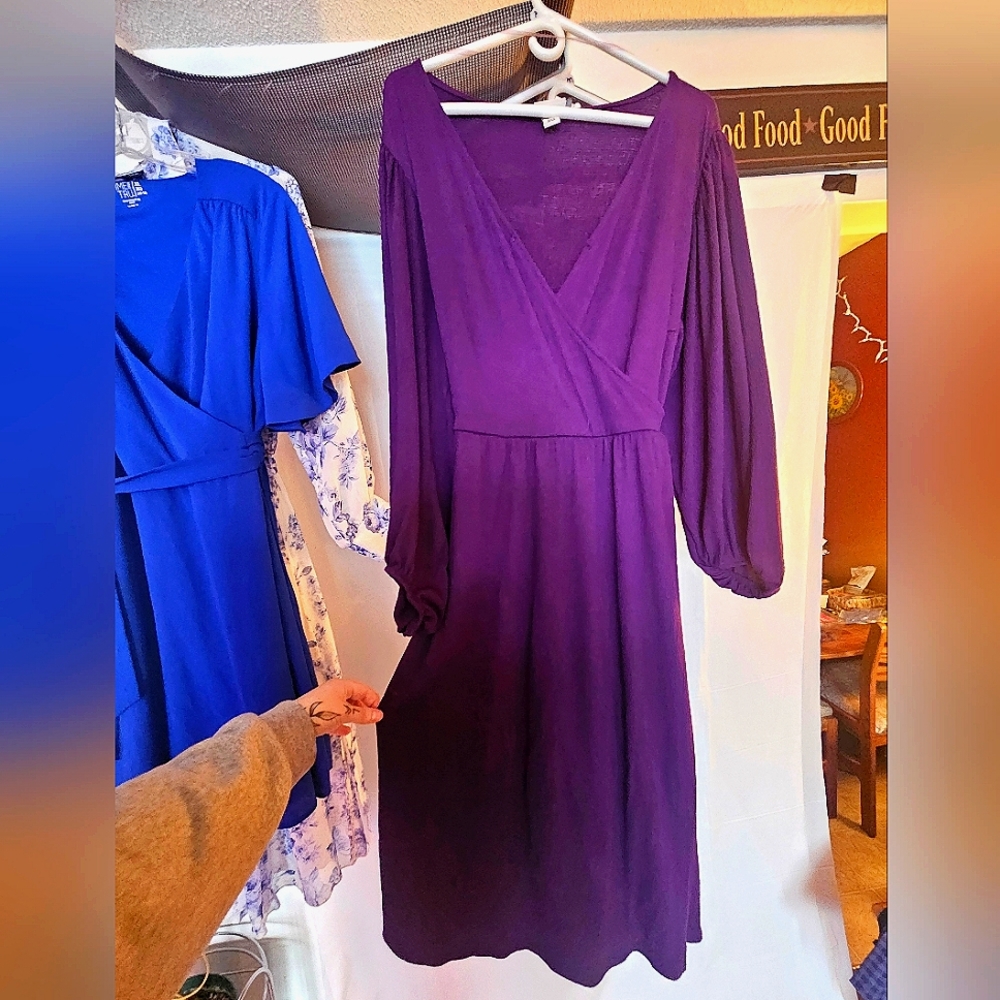 Vibrant purple dress